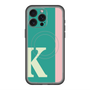 スリムプロテクションプレミアムケース with MagSafe［ オリジナル - initial color line - K green ］