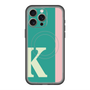 スリムプロテクションプレミアムケース with MagSafe［ オリジナル - initial color line - K green ］
