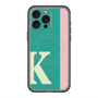 スリムプロテクションプレミアムケース with MagSafe［ オリジナル - initial color line - K green ］
