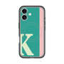 スリムプロテクションプレミアムケース with MagSafe［ オリジナル - initial color line - K green ］