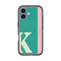 スリムプロテクションプレミアムケース with MagSafe［ オリジナル - initial color line - K green ］