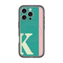 スリムプロテクションプレミアムケース with MagSafe［ オリジナル - initial color line - K green ］