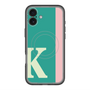 スリムプロテクションプレミアムケース with MagSafe［ オリジナル - initial color line - K green ］