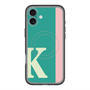 スリムプロテクションプレミアムケース with MagSafe［ オリジナル - initial color line - K green ］