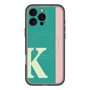 スリムプロテクションプレミアムケース with MagSafe［ オリジナル - initial color line - K green ］