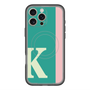 スリムプロテクションプレミアムケース with MagSafe［ オリジナル - initial color line - K green ］