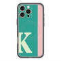 スリムプロテクションプレミアムケース with MagSafe［ オリジナル - initial color line - K green ］