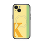スリムプロテクションプレミアムケース with MagSafe［ オリジナル - initial color line - K yellow ］
