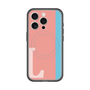 スリムプロテクションプレミアムケース with MagSafe［ オリジナル - initial color line - L pink ］