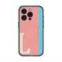 スリムプロテクションプレミアムケース with MagSafe［ オリジナル - initial color line - L pink ］
