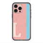 スリムプロテクションプレミアムケース with MagSafe［ オリジナル - initial color line - L pink ］