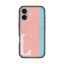 スリムプロテクションプレミアムケース with MagSafe［ オリジナル - initial color line - L pink ］