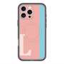 スリムプロテクションプレミアムケース with MagSafe［ オリジナル - initial color line - L pink ］