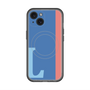 スリムプロテクションプレミアムケース with MagSafe［ オリジナル - initial color line - L blue ］