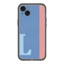 スリムプロテクションプレミアムケース with MagSafe［ オリジナル - initial color line - L blue ］