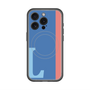 スリムプロテクションプレミアムケース with MagSafe［ オリジナル - initial color line - L blue ］