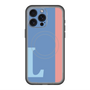 スリムプロテクションプレミアムケース with MagSafe［ オリジナル - initial color line - L blue ］