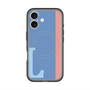 スリムプロテクションプレミアムケース with MagSafe［ オリジナル - initial color line - L blue ］