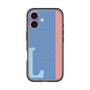 スリムプロテクションプレミアムケース with MagSafe［ オリジナル - initial color line - L blue ］