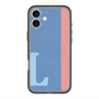 スリムプロテクションプレミアムケース with MagSafe［ オリジナル - initial color line - L blue ］