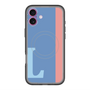スリムプロテクションプレミアムケース with MagSafe［ オリジナル - initial color line - L blue ］