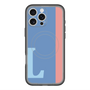 スリムプロテクションプレミアムケース with MagSafe［ オリジナル - initial color line - L blue ］
