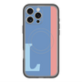 スリムプロテクションプレミアムケース with MagSafe［ オリジナル - initial color line - L blue ］