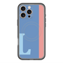 スリムプロテクションプレミアムケース with MagSafe［ オリジナル - initial color line - L blue ］