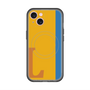 スリムプロテクションプレミアムケース with MagSafe［ オリジナル - initial color line - L orange ］
