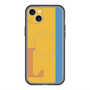 スリムプロテクションプレミアムケース with MagSafe［ オリジナル - initial color line - L orange ］