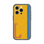 スリムプロテクションプレミアムケース with MagSafe［ オリジナル - initial color line - L orange ］
