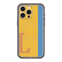 スリムプロテクションプレミアムケース with MagSafe［ オリジナル - initial color line - L orange ］