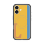 スリムプロテクションプレミアムケース with MagSafe［ オリジナル - initial color line - L orange ］