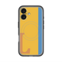 スリムプロテクションプレミアムケース with MagSafe［ オリジナル - initial color line - L orange ］