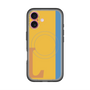 スリムプロテクションプレミアムケース with MagSafe［ オリジナル - initial color line - L orange ］