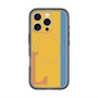 スリムプロテクションプレミアムケース with MagSafe［ オリジナル - initial color line - L orange ］