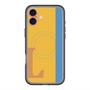 スリムプロテクションプレミアムケース with MagSafe［ オリジナル - initial color line - L orange ］