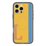 スリムプロテクションプレミアムケース with MagSafe［ オリジナル - initial color line - L orange ］