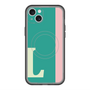 スリムプロテクションプレミアムケース with MagSafe［ オリジナル - initial color line - L green ］