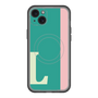 スリムプロテクションプレミアムケース with MagSafe［ オリジナル - initial color line - L green ］