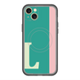 スリムプロテクションプレミアムケース with MagSafe［ オリジナル - initial color line - L green ］