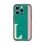 スリムプロテクションプレミアムケース with MagSafe［ オリジナル - initial color line - L green ］