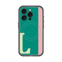 スリムプロテクションプレミアムケース with MagSafe［ オリジナル - initial color line - L green ］