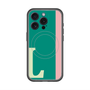 スリムプロテクションプレミアムケース with MagSafe［ オリジナル - initial color line - L green ］