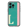 スリムプロテクションプレミアムケース with MagSafe［ オリジナル - initial color line - L green ］