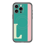 スリムプロテクションプレミアムケース with MagSafe［ オリジナル - initial color line - L green ］