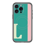 スリムプロテクションプレミアムケース with MagSafe［ オリジナル - initial color line - L green ］