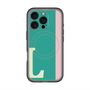 スリムプロテクションプレミアムケース with MagSafe［ オリジナル - initial color line - L green ］