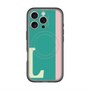 スリムプロテクションプレミアムケース with MagSafe［ オリジナル - initial color line - L green ］