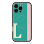 スリムプロテクションプレミアムケース with MagSafe［ オリジナル - initial color line - L green ］